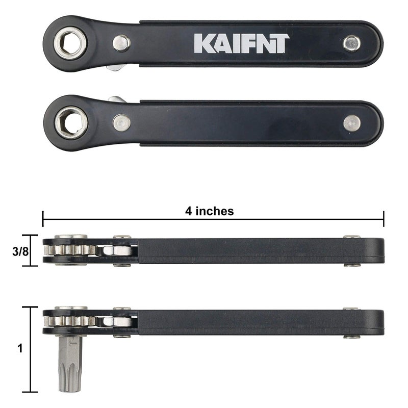 KAIFNT مجموعة بتات مفك البراغي KAIFNT K402 مع مفتاح ربط صغير، 1/4 بوصة، 34 قطعة - Image 4